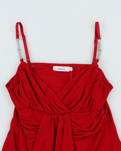 Vintage Y2k 00s Ricki's Red Cami - S