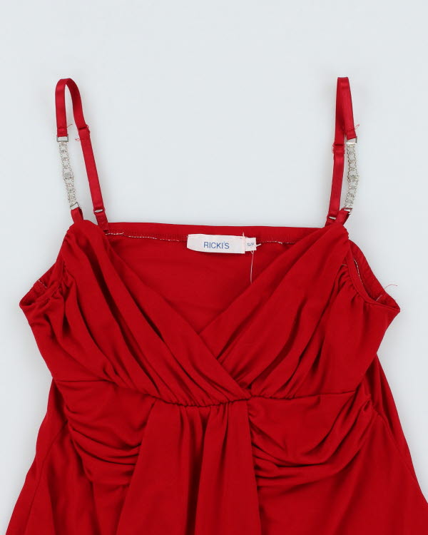 Vintage Y2k 00s Ricki's Red Cami - S