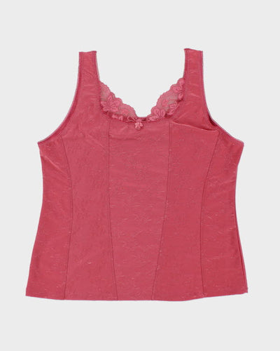 Y2k 00s Delta Burka Pink Cami - XL