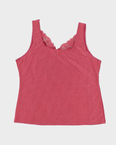 Y2k 00s Delta Burka Pink Cami - XL