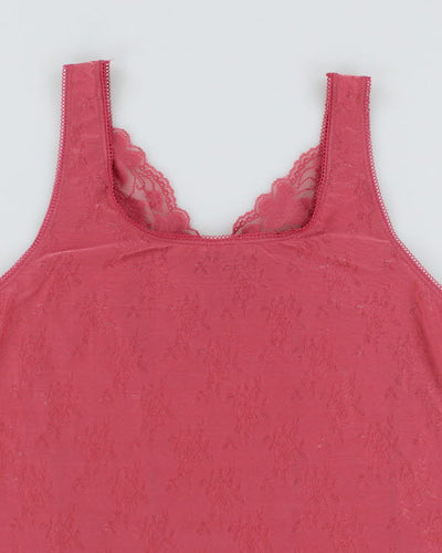Y2k 00s Delta Burka Pink Cami - XL