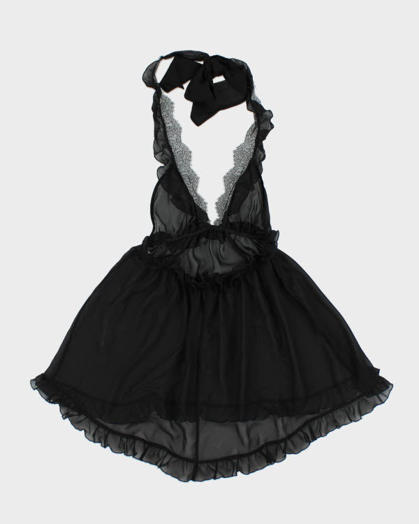 Y2k 00s Victoria's Secret Mesh Halter Top - M