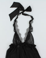 Y2k 00s Victoria's Secret Mesh Halter Top - M