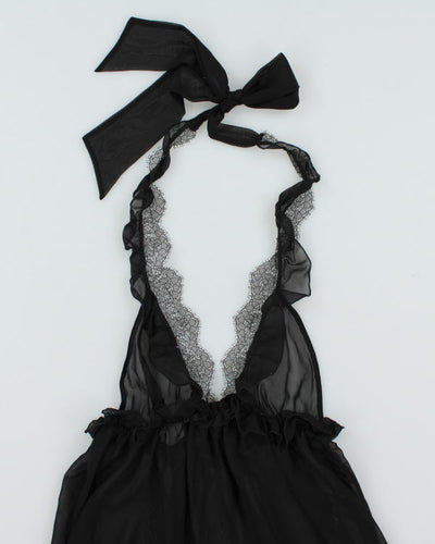 Y2k 00s Victoria's Secret Mesh Halter Top - M