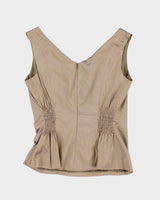 Vintage 90s Iridescent Silk Top - L