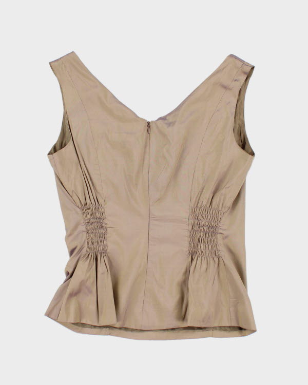 Vintage 90s Iridescent Silk Top - L