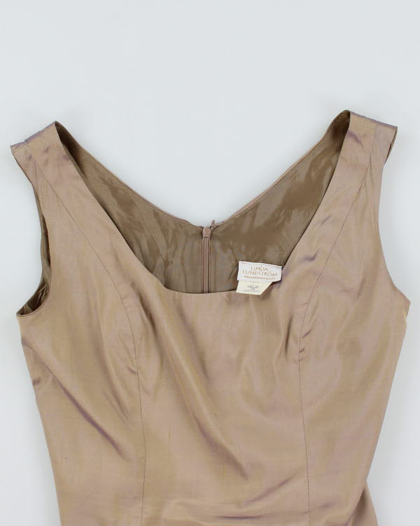 Vintage 90s Iridescent Silk Top - L