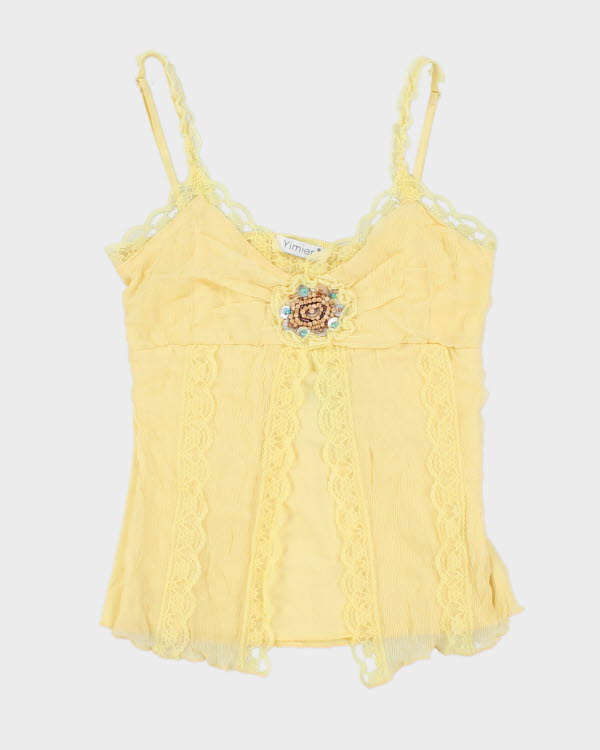 Y2k 00s Yimier Yellow Cami - XS