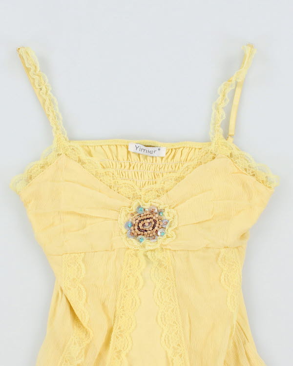 Y2k 00s Yimier Yellow Cami - XS