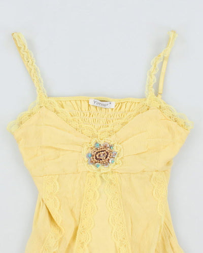Y2k 00s Yimier Yellow Cami - XS
