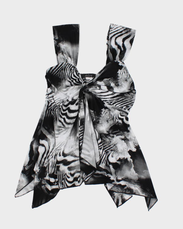 Y2k 00s Animal Print Cami - L