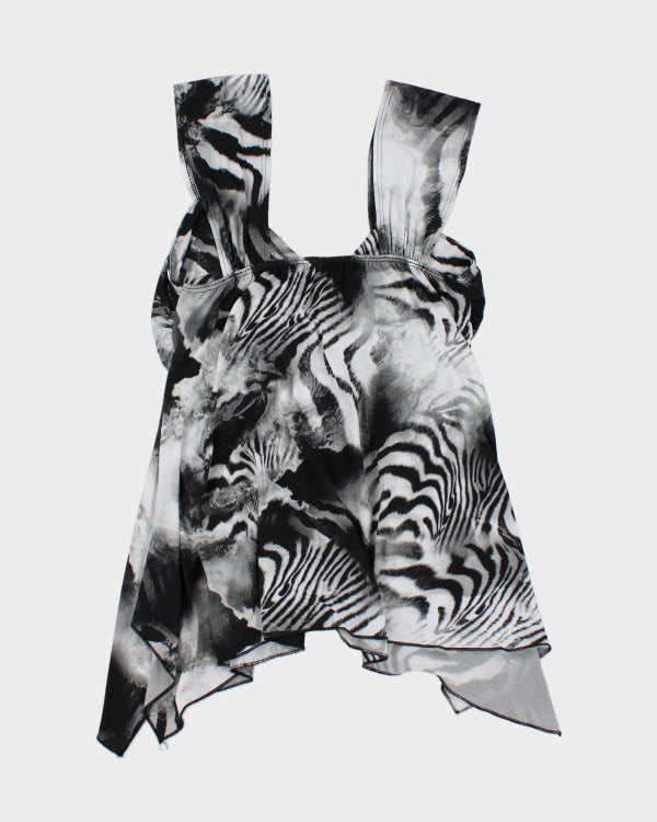 Y2k 00s Animal Print Cami - L