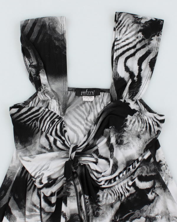 Y2k 00s Animal Print Cami - L