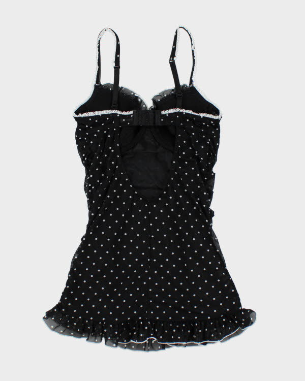 Y2k 00s La Vie En Rose Polka Dot Top - S