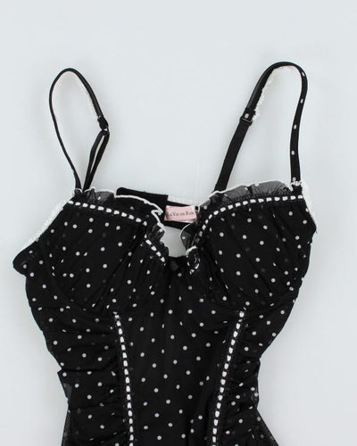 Y2k 00s La Vie En Rose Polka Dot Top - S