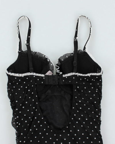 Y2k 00s La Vie En Rose Polka Dot Top - S