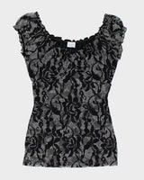 Y2k 00s Suzy Pattern Top