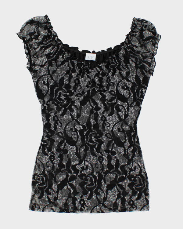 Y2k 00s Suzy Pattern Top