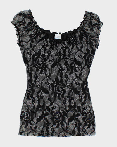 Y2k 00s Suzy Pattern Top