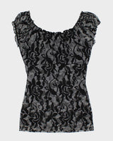 Y2k 00s Suzy Pattern Top