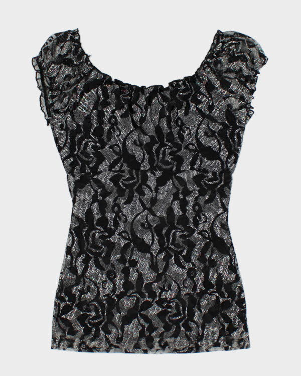 Y2k 00s Suzy Pattern Top