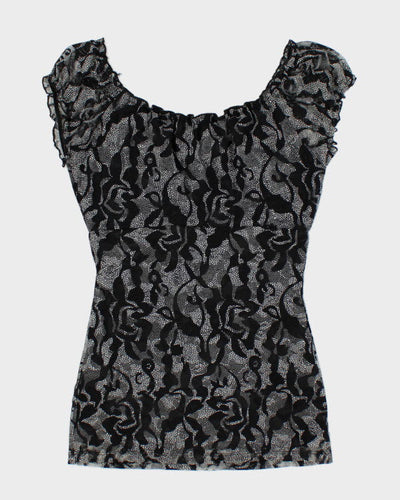 Y2k 00s Suzy Pattern Top