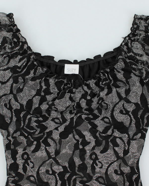 Y2k 00s Suzy Pattern Top