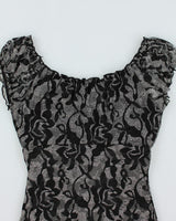Y2k 00s Suzy Pattern Top