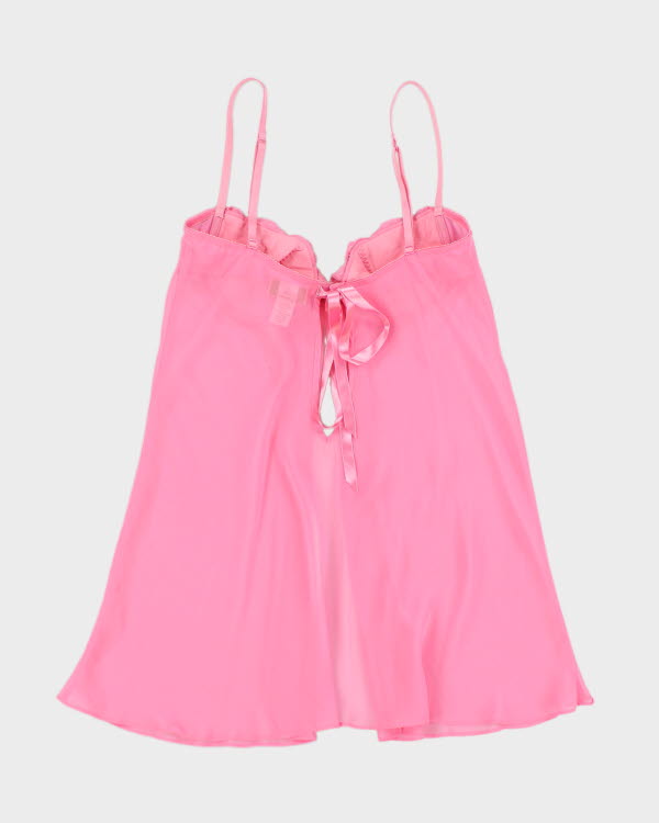 Y2k 00s Silk &amp; Satin Pink Cami - S