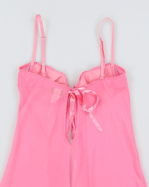 Y2k 00s Silk &amp; Satin Pink Cami - S
