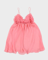 Vintage Y2k 00s La Senza Pink Mesh Cami - S