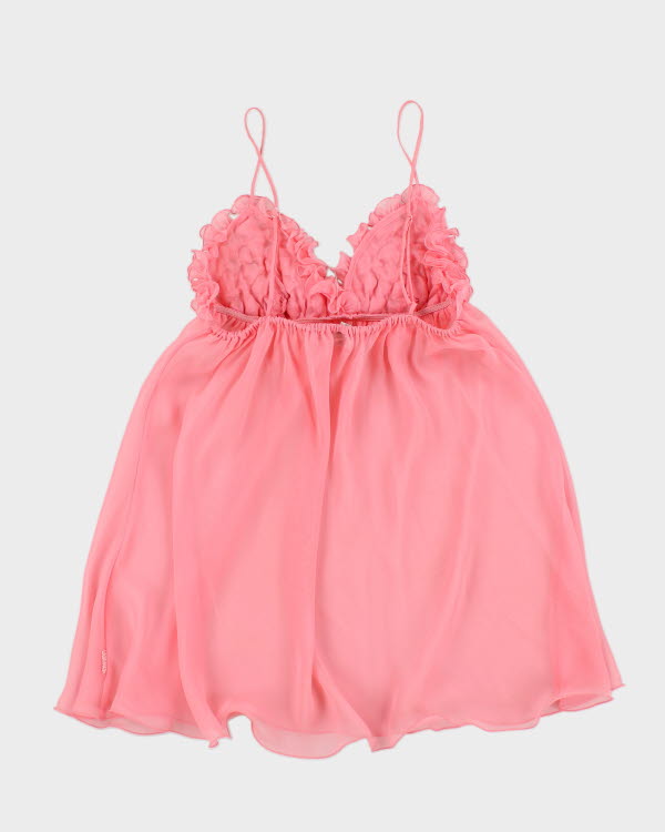 Vintage Y2k 00s La Senza Pink Mesh Cami - S