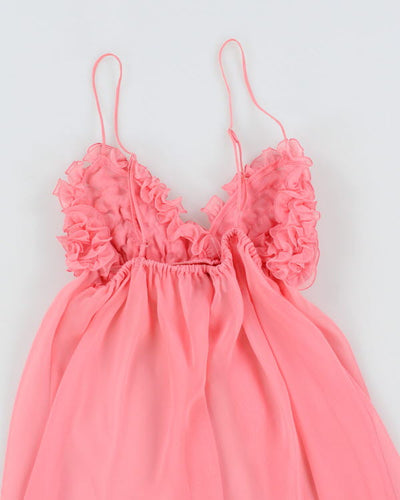 Vintage Y2k 00s La Senza Pink Mesh Cami - S