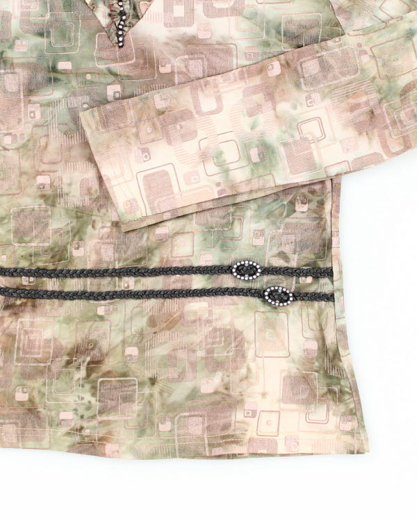 Y2k 00s Ruffle Pattern Top- M