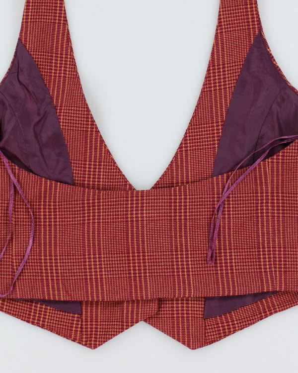 Y2k 00s DC Shoe Co Halter Waistcoat Top - M