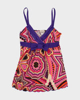 Y2k 00s Essence Pattern Cami - S