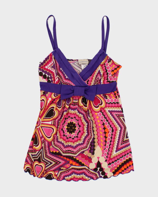 Y2k 00s Essence Pattern Cami - S