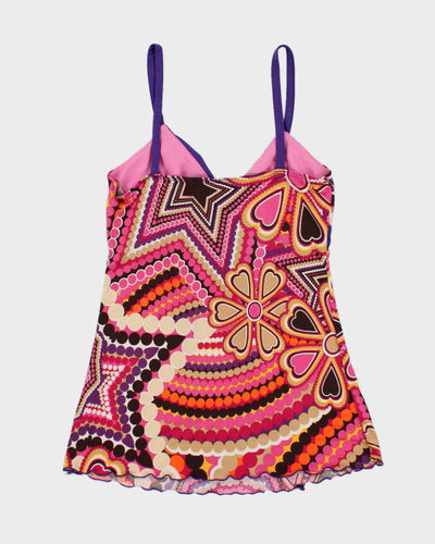 Y2k 00s Essence Pattern Cami - S