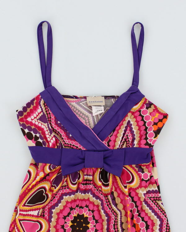 Y2k 00s Essence Pattern Cami - S