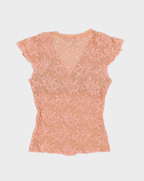 Y2k 00s Bebe Lace Top - M