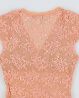 Y2k 00s Bebe Lace Top - M
