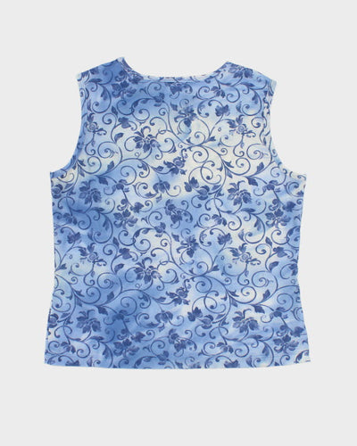 Vintage 90s  East West Pattern Top - M