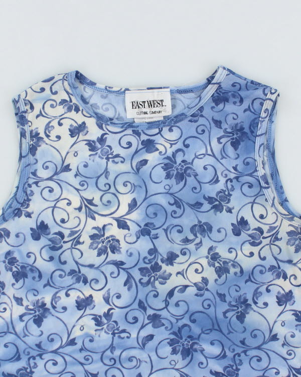 Vintage 90s  East West Pattern Top - M