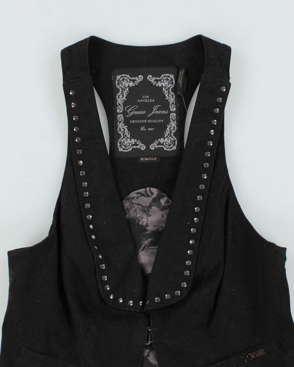 Y2k 00s Guess Studded Waistcoat - XS