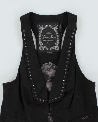 Y2k 00s Guess Studded Waistcoat - XS