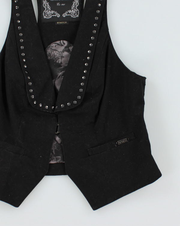 Y2k 00s Guess Studded Waistcoat - XS