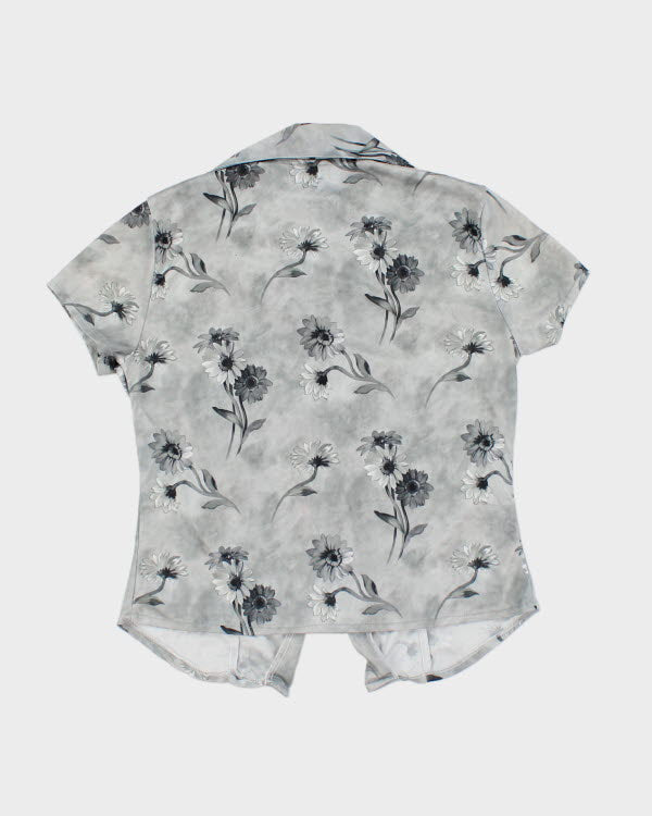 Vintage 90s Floral Shirt - XS