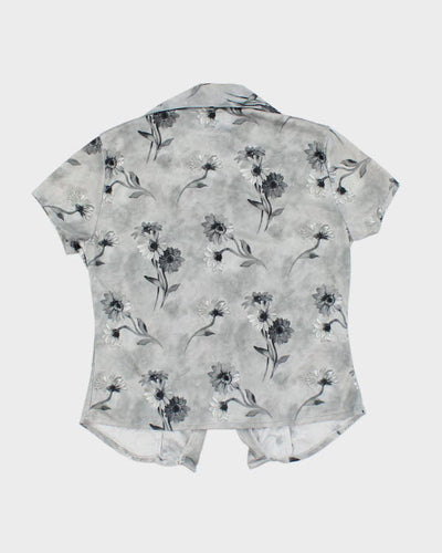 Vintage 90s Floral Shirt - XS
