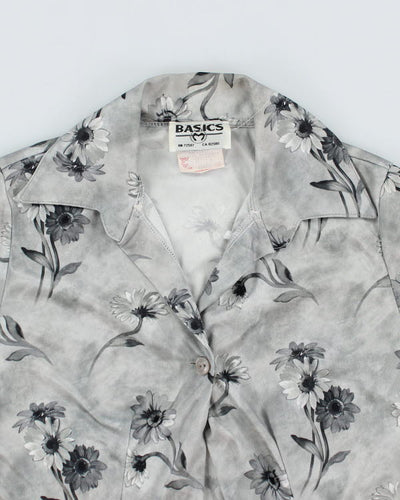 Vintage 90s Floral Shirt - XS