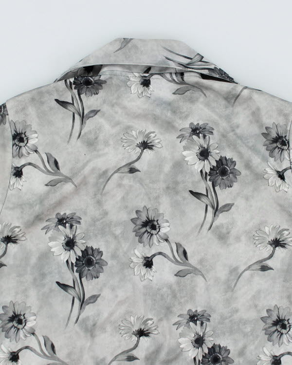 Vintage 90s Floral Shirt - XS